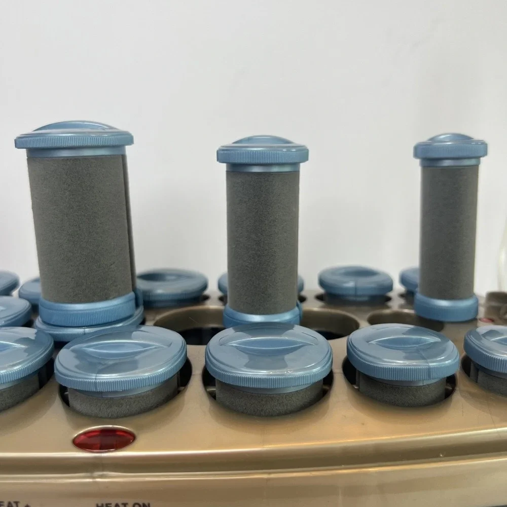 Vintage 2003 Conair Ion Shine CHV26IR Hot Rollers Hair Setter 20 Rollers Clips